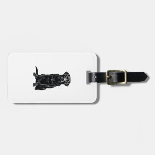 Etiqueta De Bagagem Ilustração de retrato de cão Labrador Retriever pr