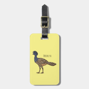Etiqueta De Bagagem ilustração do desenho animado de aves de cocurasso