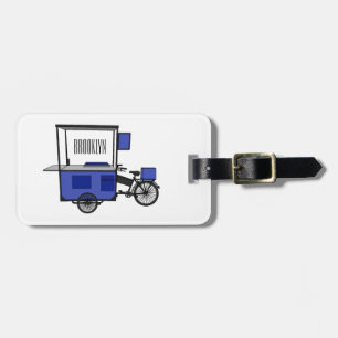 Etiqueta De Bagagem ilustração do desenho do carrinho de comida