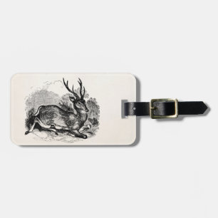 Etiqueta De Bagagem Ilustração personalizada fanfarrão dos cervos d