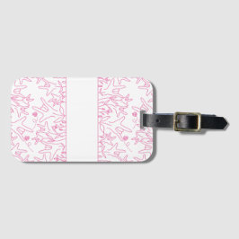 Etiqueta De Bagagem ILY Bloom - Design ASL de Nome Personalizado