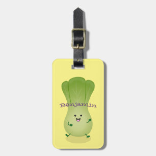 Etiqueta De Bagagem Imagem de desenho animado bonito de "baby bok choy