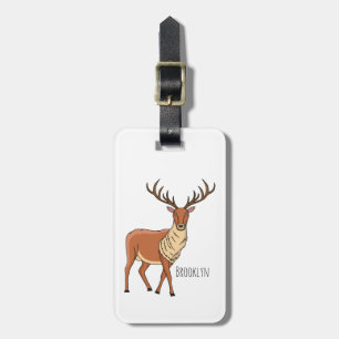 Etiqueta De Bagagem Imagem de desenho de Reindeer