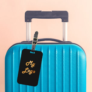 Etiqueta De Bagagem Imagem de logotipo personalizada negrito em ouro