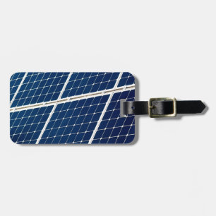 Etiqueta De Bagagem Imagem engraçada de um painel de energia solar