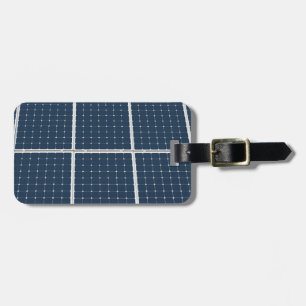 Etiqueta De Bagagem Imagem engraçada de um painel de energia solar