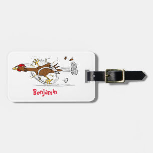 Etiqueta De Bagagem Imagem legal e engraçada de desenho animado de fra