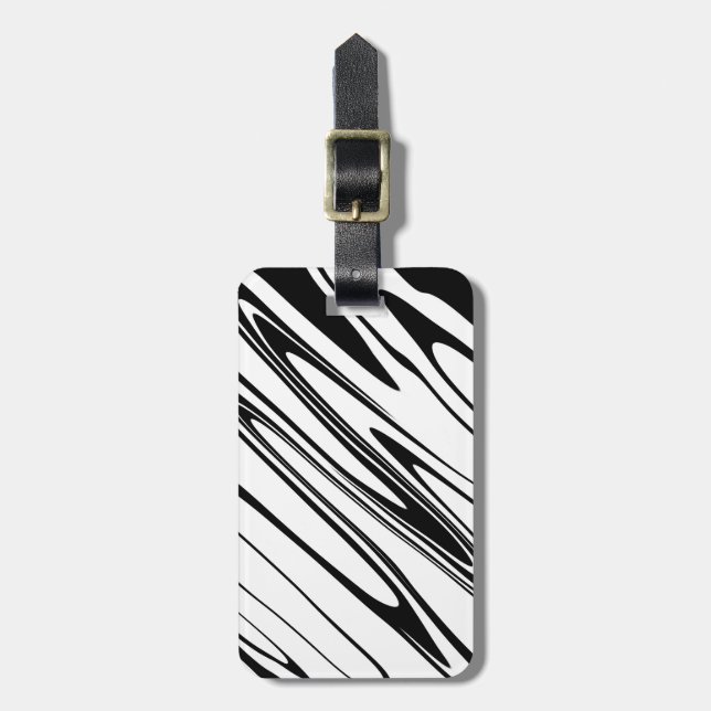 Etiqueta De Bagagem Impressão abstrato Zebra (Frente Vertical)