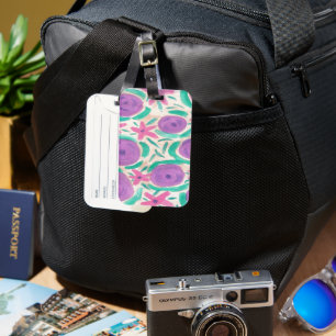Etiqueta De Bagagem Impressão Beachy de Boho
