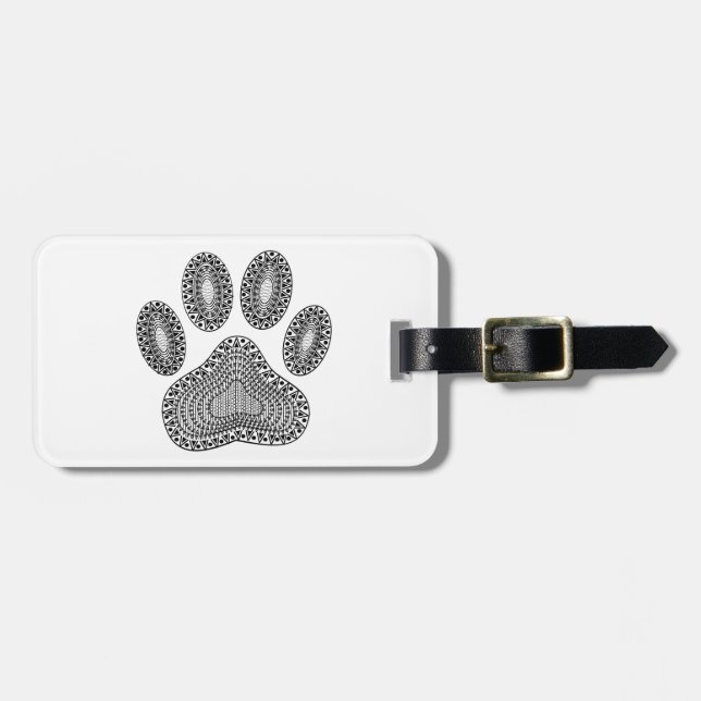 Etiqueta De Bagagem Impressão de abstrato Tinta (Frente Horizontal)