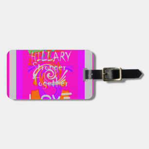 Etiqueta De Bagagem Impressão de Arte de Inspiração Hillary com Bordas