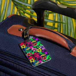 Etiqueta De Bagagem Impressão havaiano