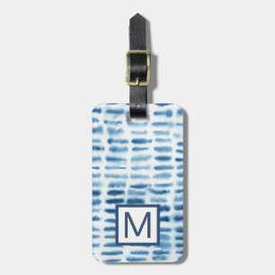 Etiqueta De Bagagem Impressão Indigio Watercolor