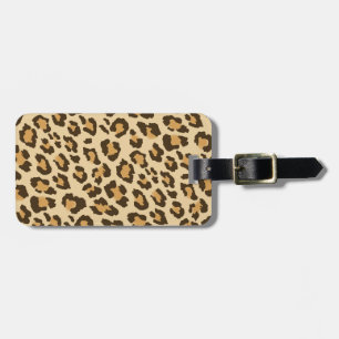 Etiqueta De Bagagem Impressão Leopardo