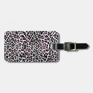 Etiqueta De Bagagem impressão-leopardo rosa