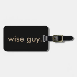 Etiqueta De Bagagem indivíduo sábio