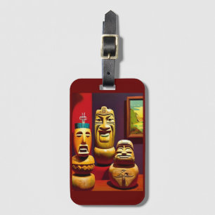 Etiqueta De Bagagem Indoor Tiki Life Ken Gage Art