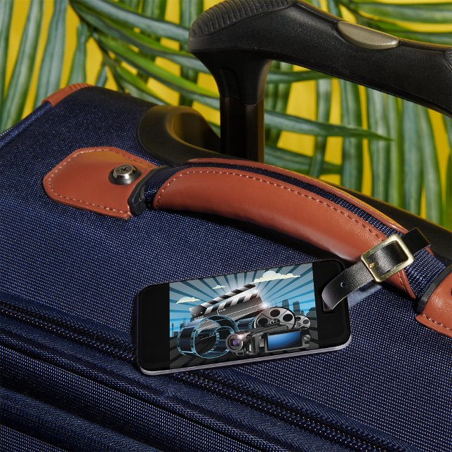 Etiqueta De Bagagem Indústria de filmes (Criador carregado)