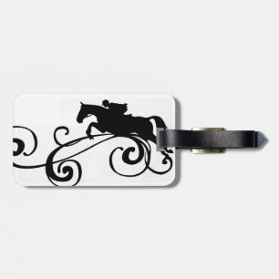 Etiqueta De Bagagem Inglês - Equestre Flourish