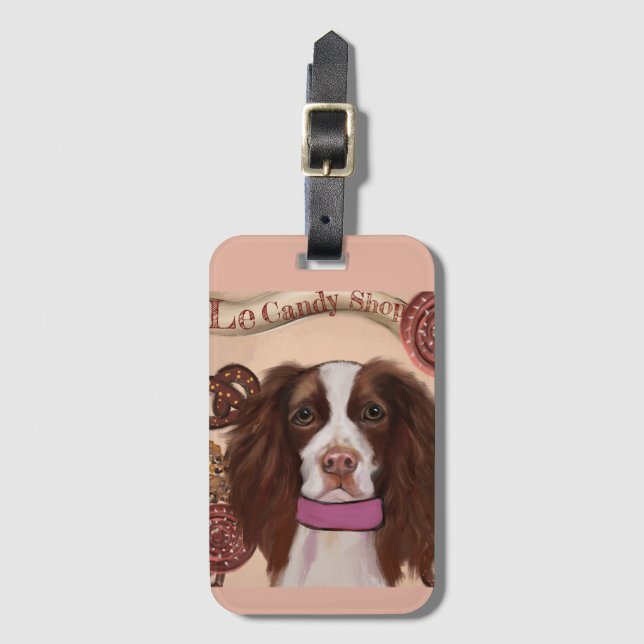 Etiqueta De Bagagem Inglês Springer Spaniel (Frente Vertical)