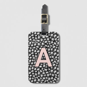 Etiqueta De Bagagem Iniciais personalizadas estampa de animal Leopardo