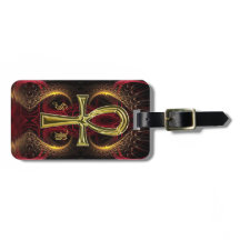 Iniciais Personalizados da Deusa Dourada Ankh