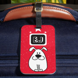 Etiqueta De Bagagem Iniciais Personalizados - Parecido com Cachorro