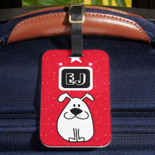 Etiqueta De Bagagem Iniciais Personalizados - Parecido com Cachorro