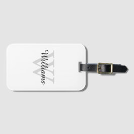 Etiqueta De Bagagem Inicial e Nome Monogramados Personalizados