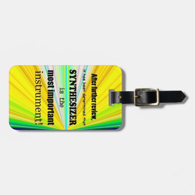 Etiqueta De Bagagem Instrumento mais importante do sintetizador (Frente Horizontal)