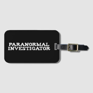 Etiqueta De Bagagem Investigador Paranormal Caça ao Fantasma