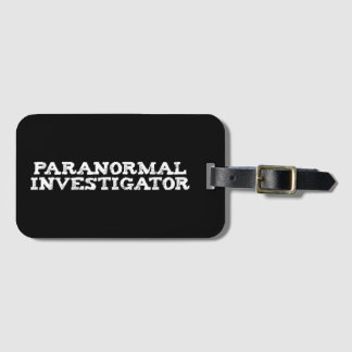 Etiqueta De Bagagem Investigador Paranormal Caça de Fantasmas