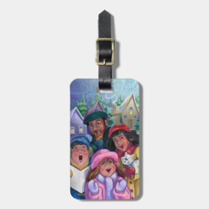 Etiqueta De Bagagem Ir para uma Ilustração de Caroling