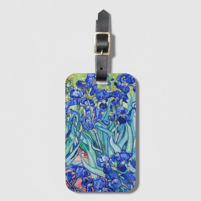 Etiqueta De Bagagem Irises Vincent van Gogh (Frente Vertical)