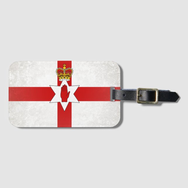 Etiqueta De Bagagem Irlanda do Norte (Frente Horizontal)