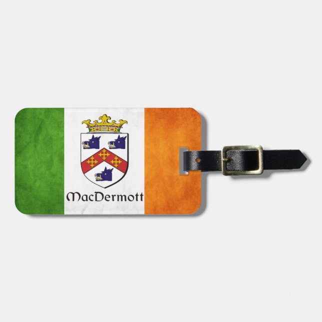 Etiqueta De Bagagem Irlandês MacDermott (Frente Horizontal)