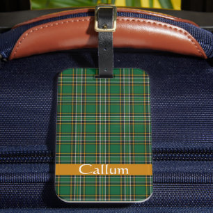 Etiqueta De Bagagem Irlandês Nacional Tartan Personalizado