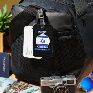 Etiqueta De Bagagem Israel Está Chamando E Eu Devo Ir