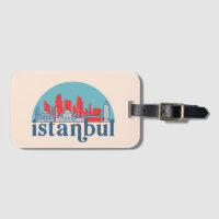 Istambul Turquia Retro City Skyline Cityscape Art