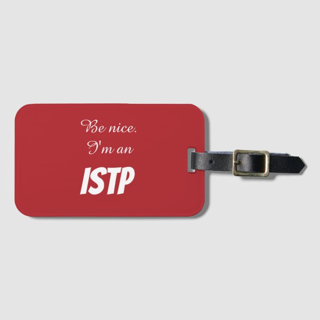 Etiqueta de Bagagem ISTP (Frente Horizontal)