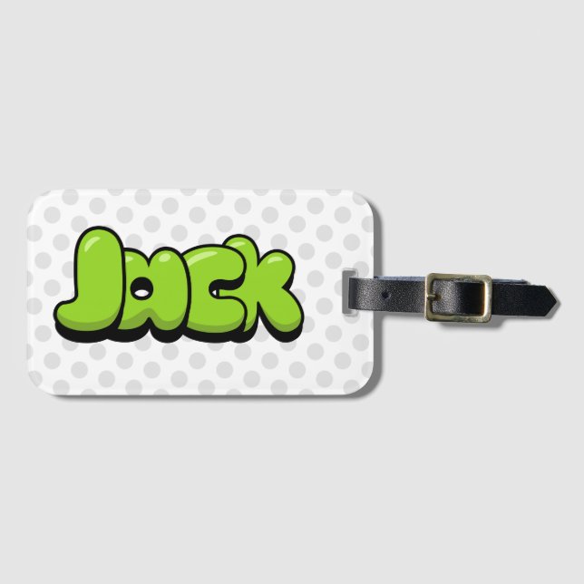 Etiqueta De Bagagem Jack (Frente Horizontal)