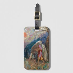 Etiqueta De Bagagem Jacob e o Anjo Odilon Redon
