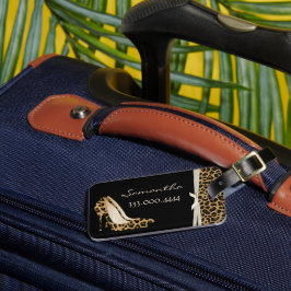 Etiqueta De Bagagem Jaguar Silettos Modestável Personalizados