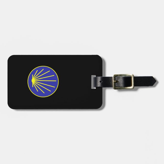 Etiqueta De Bagagem Jakobsweg Pilgermuschel  (Frente Horizontal)