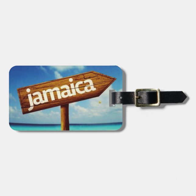 Etiqueta De Bagagem Jamaica (Frente Horizontal)
