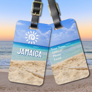 Etiqueta de Bagagem Jamaica com Foto Personalizada