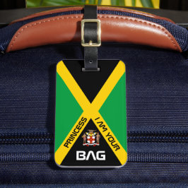 Etiqueta De Bagagem Jamaican Flag, bag tags, Jamaica / Personalizada