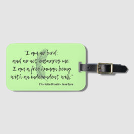 Etiqueta De Bagagem Jane Eyre Cote II