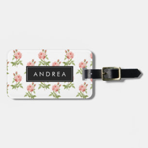 Etiqueta De Bagagem Jardim de rosas, Tag personalizado da bagagem
