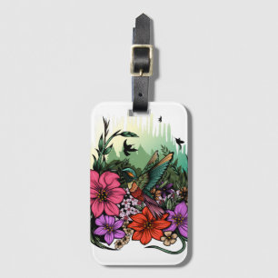 Etiqueta De Bagagem Jardim do Hummingbird